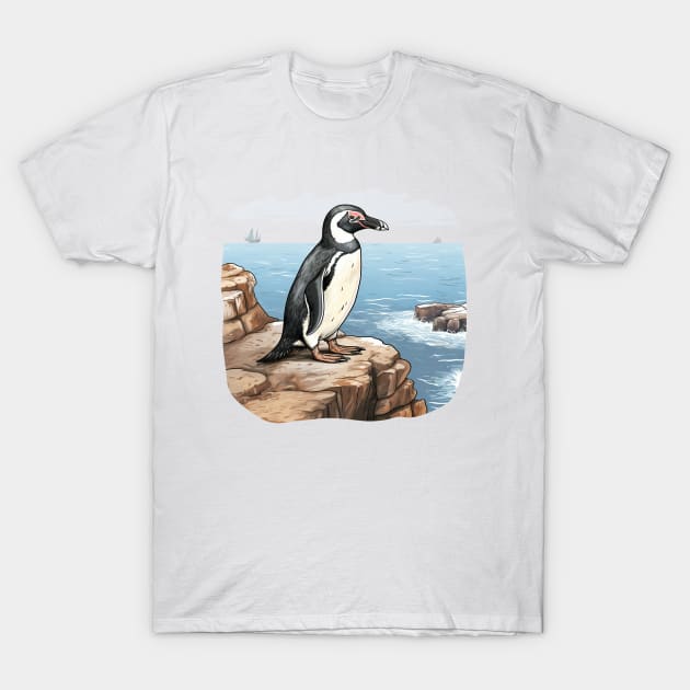 Galapagos Penguin T-Shirt by zooleisurelife